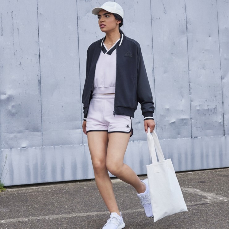 Adidas Chaqueta Bomber Estampada Negra (género Neutral)