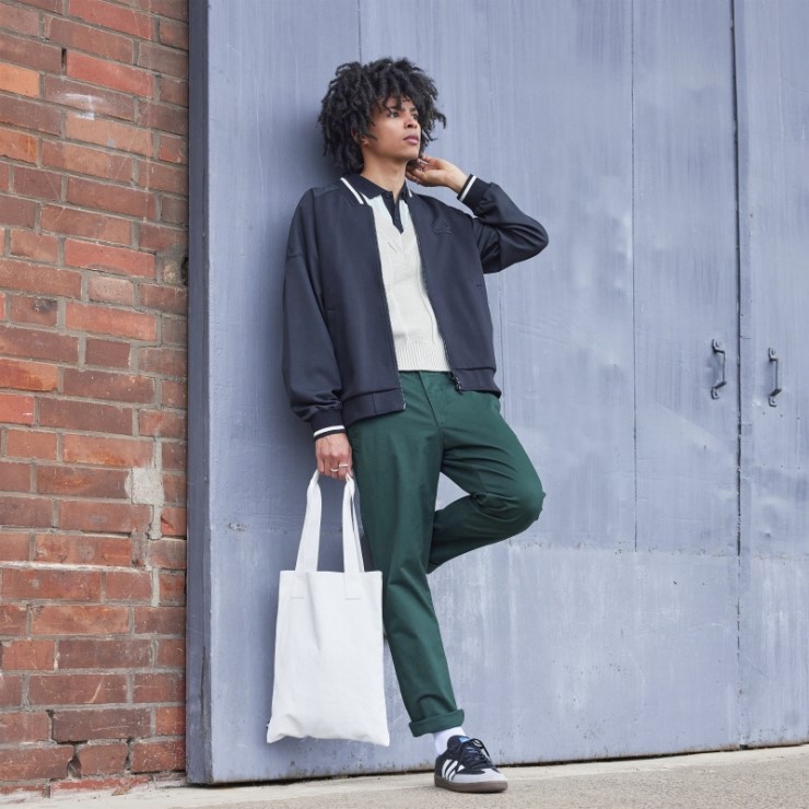 Adidas Chaqueta Bomber Estampada Negra (género Neutral)