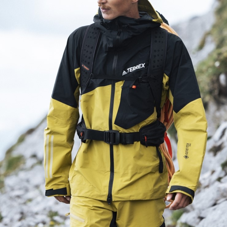 Chaqueta Terrex Techrock Gore-tex Pro Verde Oliva Adidas