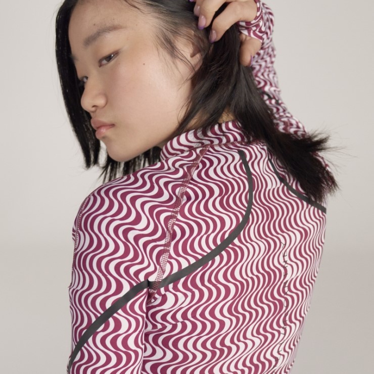 Adidas By Stella Mccartney Truepurpose Estampado Manga Larga Blanco