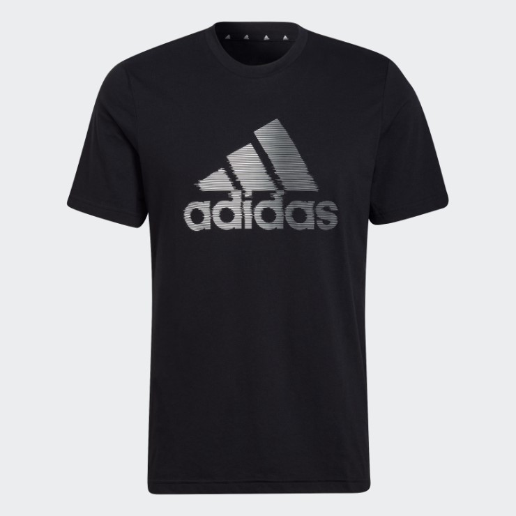 Camiseta Negra Aeroready Diseñada Para Mover El Logo Deportivo Adidas