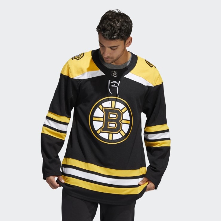 Camiseta Bruins Home Autentica Negra Adidas