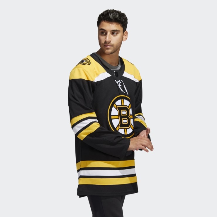 Camiseta Bruins Home Autentica Negra Adidas
