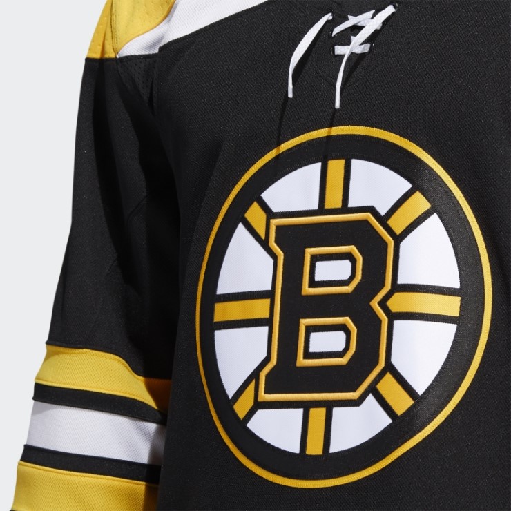 Camiseta Bruins Home Autentica Negra Adidas