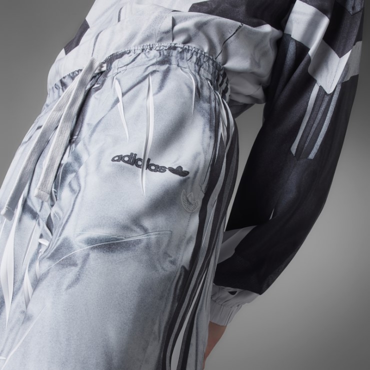 Gris Adidas Pantalones De Chándal De Fútbol En Bloque De Tela Versión Azul