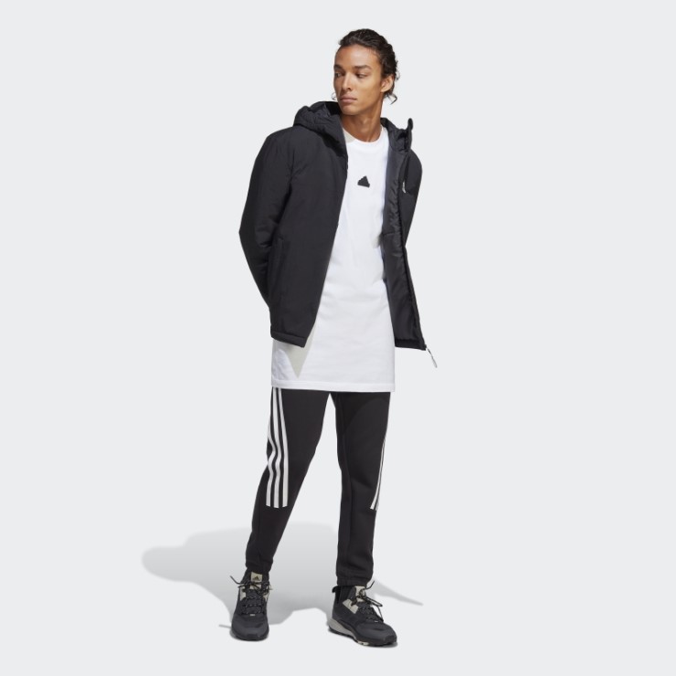 Adidas Bsc Chaqueta Resistente Con Capucha Y Aislamiento Negro