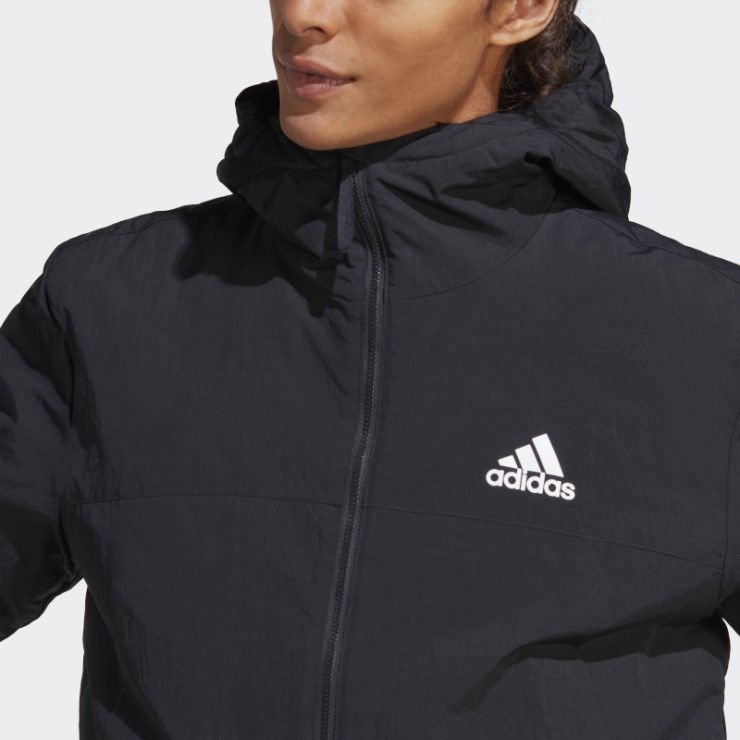 Adidas Bsc Chaqueta Resistente Con Capucha Y Aislamiento Negro