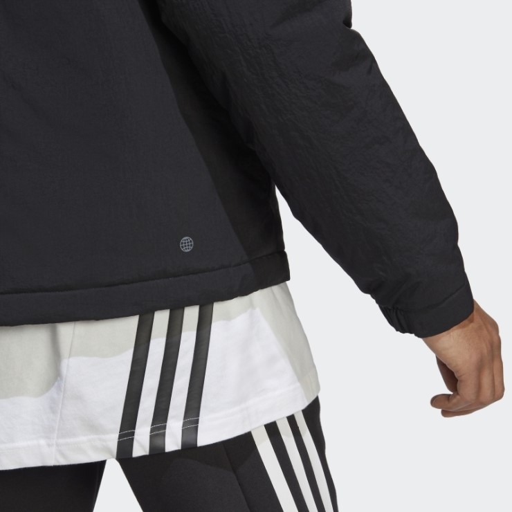 Adidas Bsc Chaqueta Resistente Con Capucha Y Aislamiento Negro
