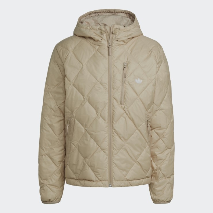 Chaqueta Acolchada Plumífero Beige Adidas