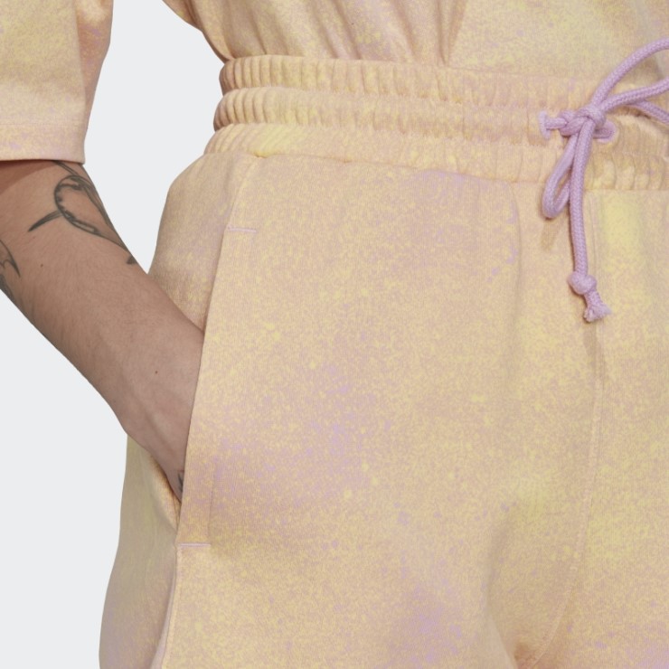 Adidas Allover Print Pantalones Cortos Sueltos Lila