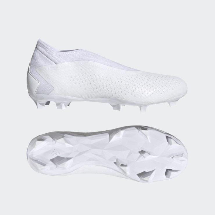 Adidas Predator Precision.3 Botas Para Terreno Firme Sin Cordones Adidas Blanco