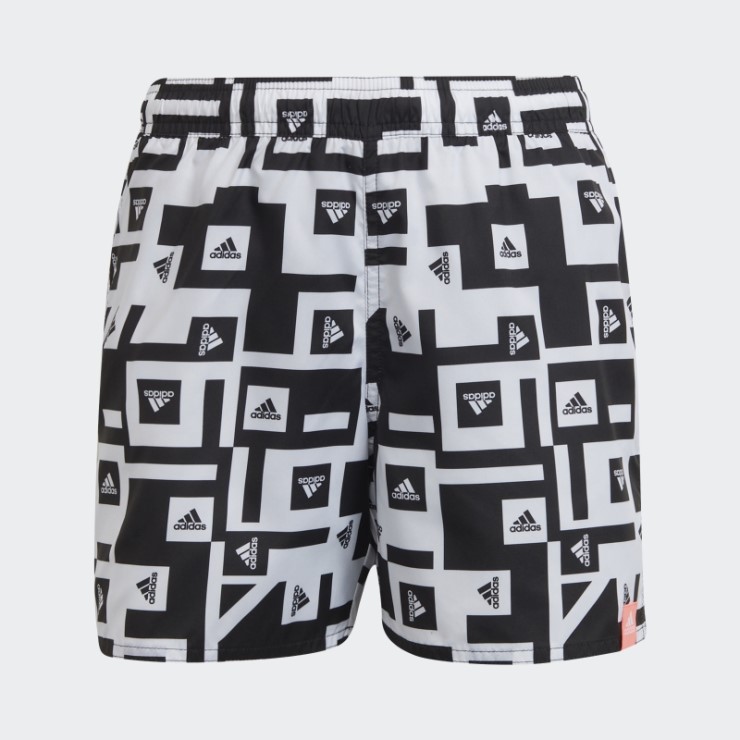 Shorts De Baño Negros Con Gráfico Adidas Must Have