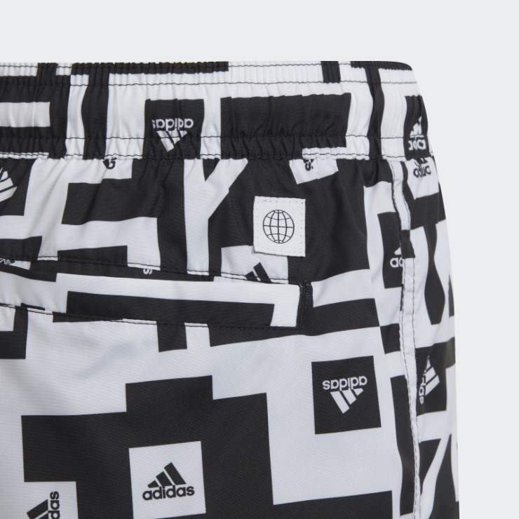 Shorts De Baño Negros Con Gráfico Adidas Must Have