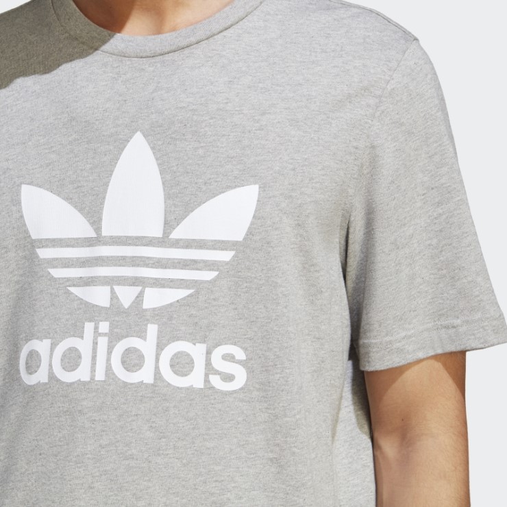 Camiseta Adidas Adicolor Classics Trefoil Gris Medio