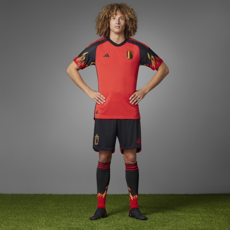 Camiseta Bélgica 22 Primera Equipación Autentico Rojo Adidas