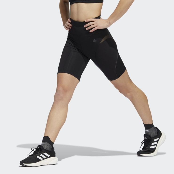 Negro - Leggings Cortos De Entrenamiento Hiit 45 Segundos A Medida De Adidas