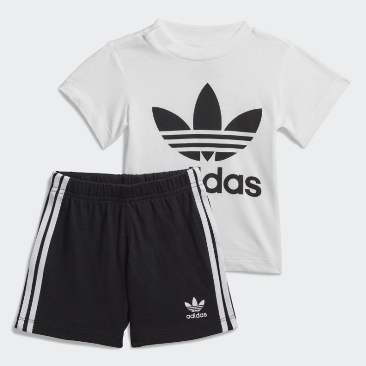 Camiseta Blanca Con Trifolio Adidas