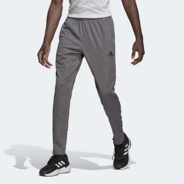 Pantalones Aeroready Game And Go Tapered Con Logo Pequeño Gris Adidas