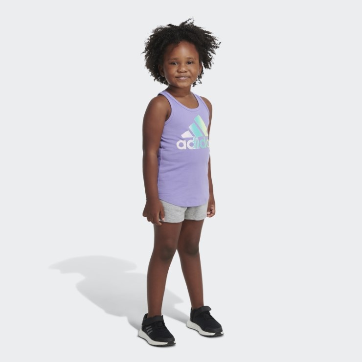 Conjunto Corto Tank Ft Chi Violeta Claro Adidas