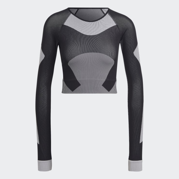 Adidas By Stella Mccartney Truestrength Yoga Crop Top Moda Negro