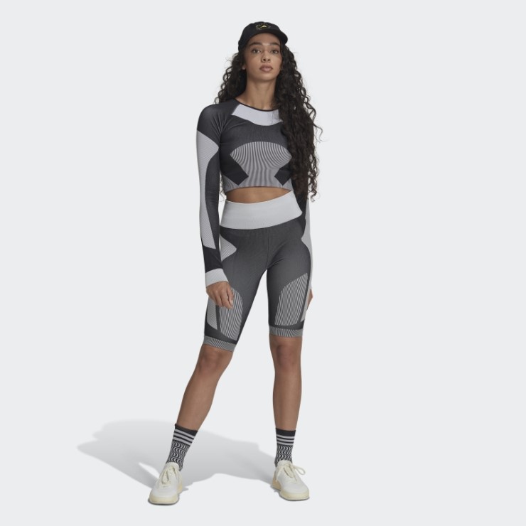 Adidas By Stella Mccartney Truestrength Yoga Crop Top Moda Negro