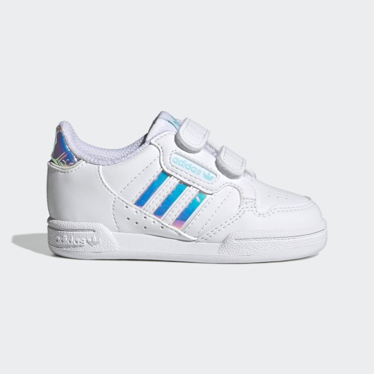 Blanco Adidas Continental 80 Rayas Zapatos