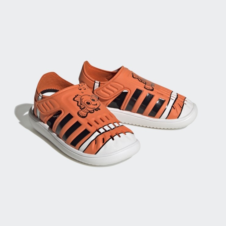 Adidas Buscando A Nemo Y Dory Sandalias De Verano Con Punta Cerrada Naranja