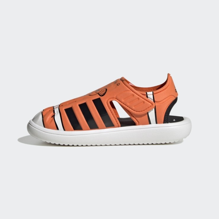 Adidas Buscando A Nemo Y Dory Sandalias De Verano Con Punta Cerrada Naranja