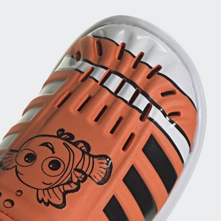 Adidas Buscando A Nemo Y Dory Sandalias De Verano Con Punta Cerrada Naranja