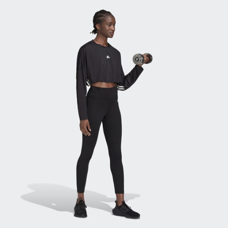 Sudadera Extragrande Ligera De 3 Rayas Con Corte Hiperglam Adidas Negro