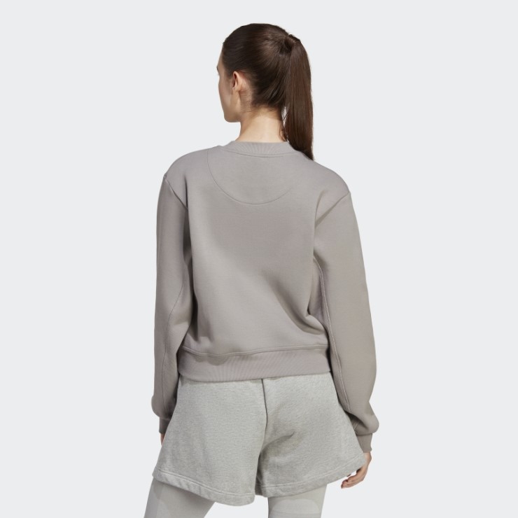 Sudadera Adidas By Stella Mccartney Sportswear Gris Paloma Moda