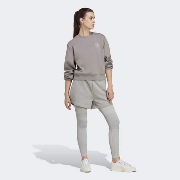 Sudadera Adidas By Stella Mccartney Sportswear Gris Paloma Moda