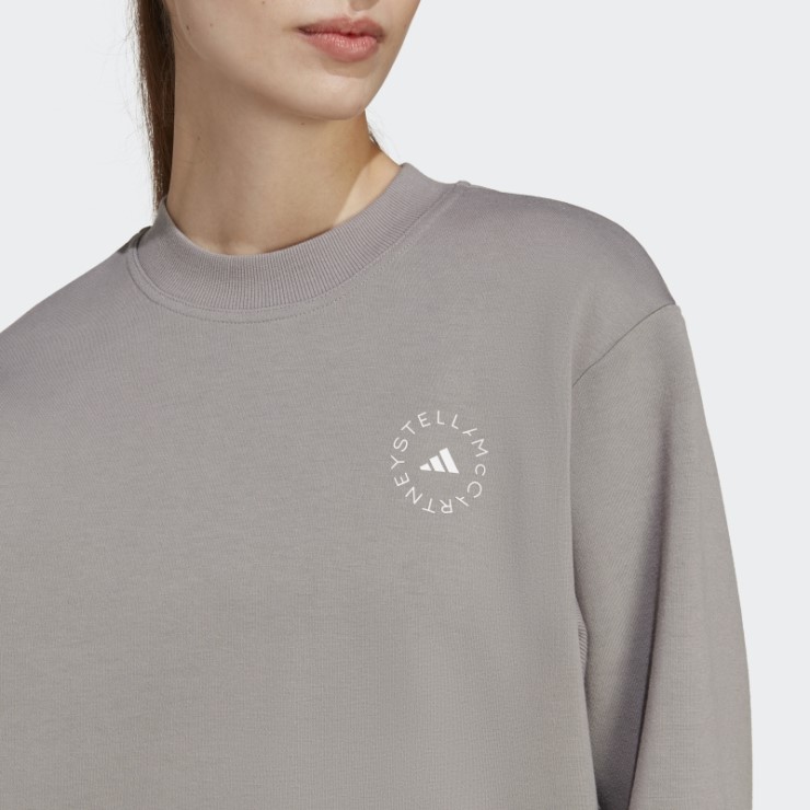 Sudadera Adidas By Stella Mccartney Sportswear Gris Paloma Moda